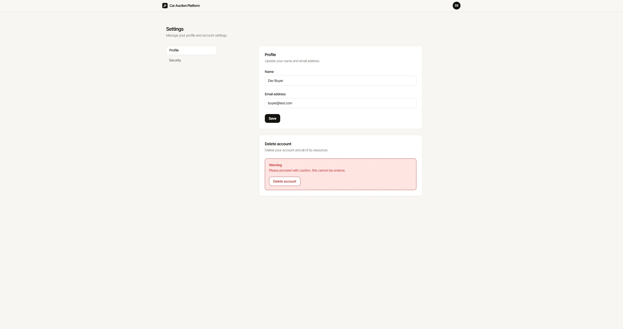 Car Auction Platform screenshot 4