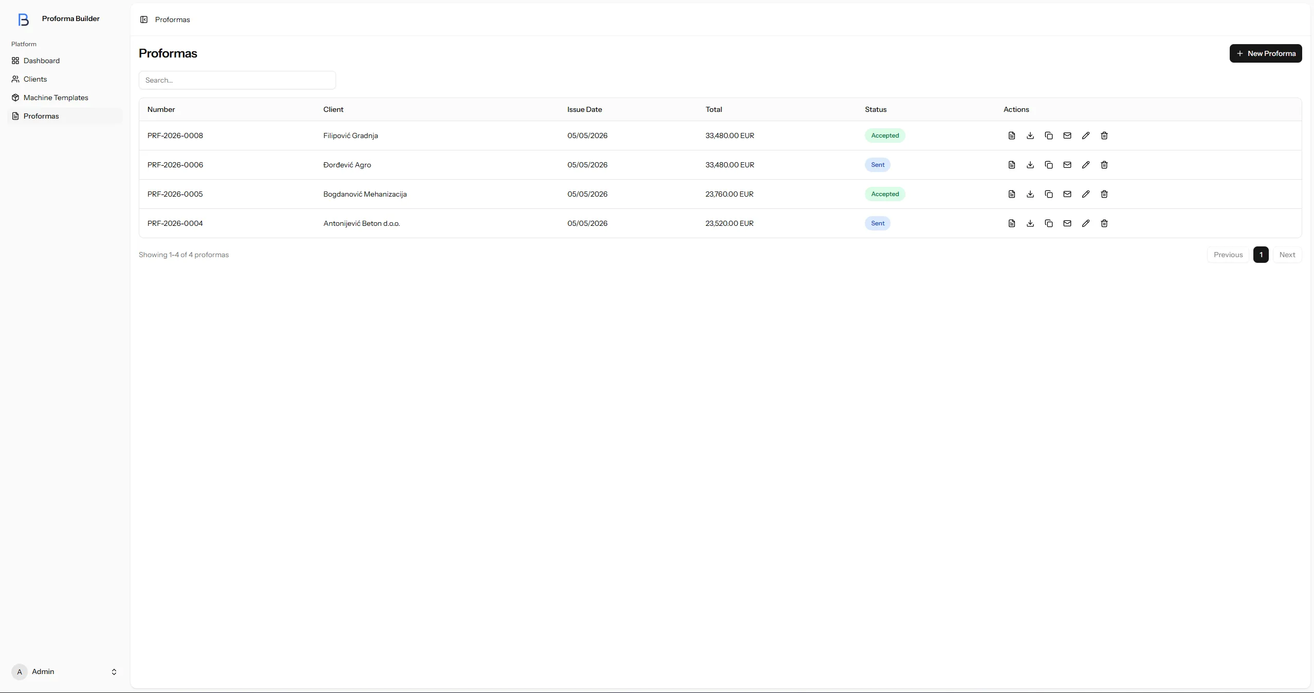 Proforma Builder screenshot 6