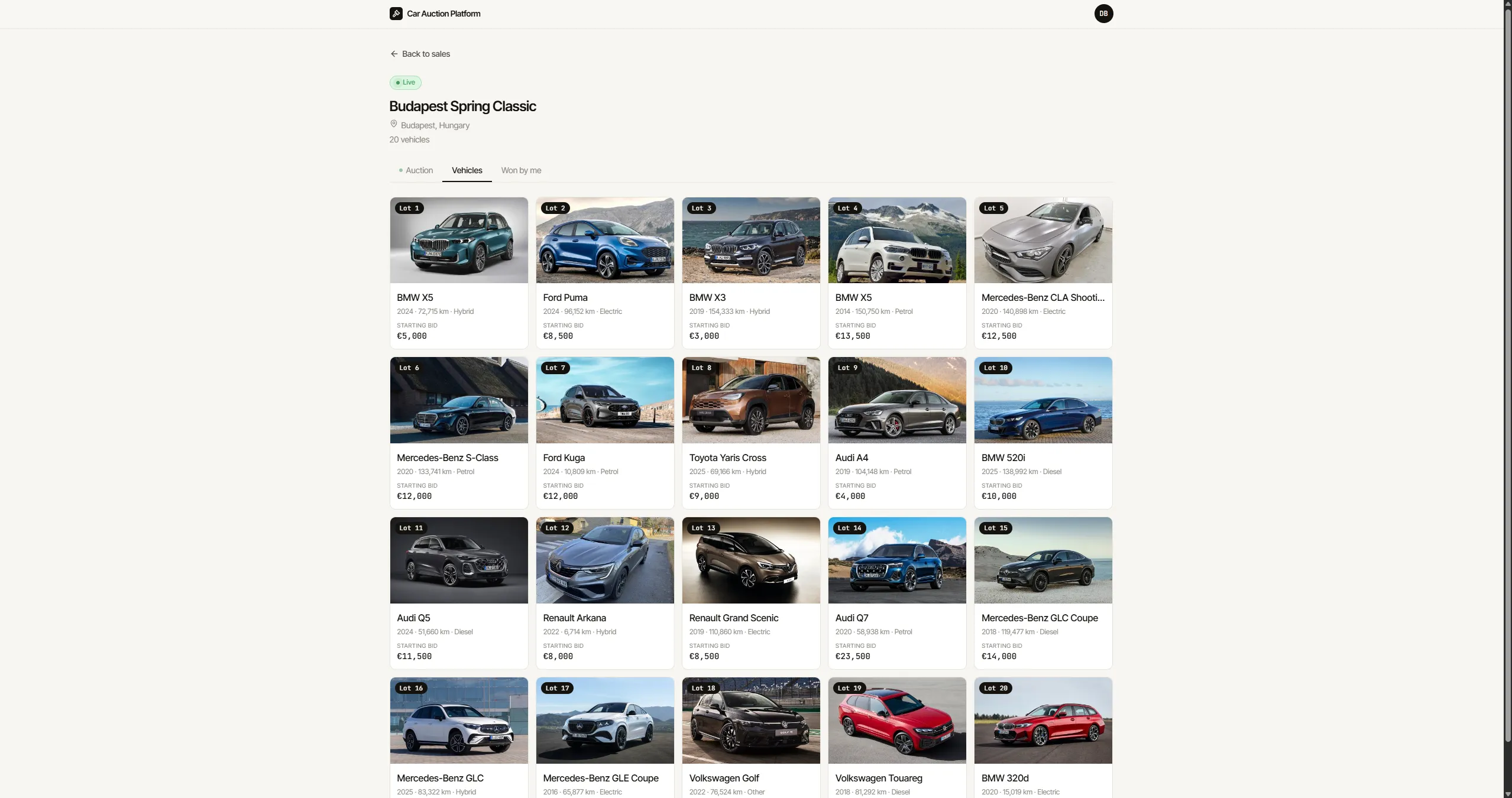 Car Auction Platform screenshot 7