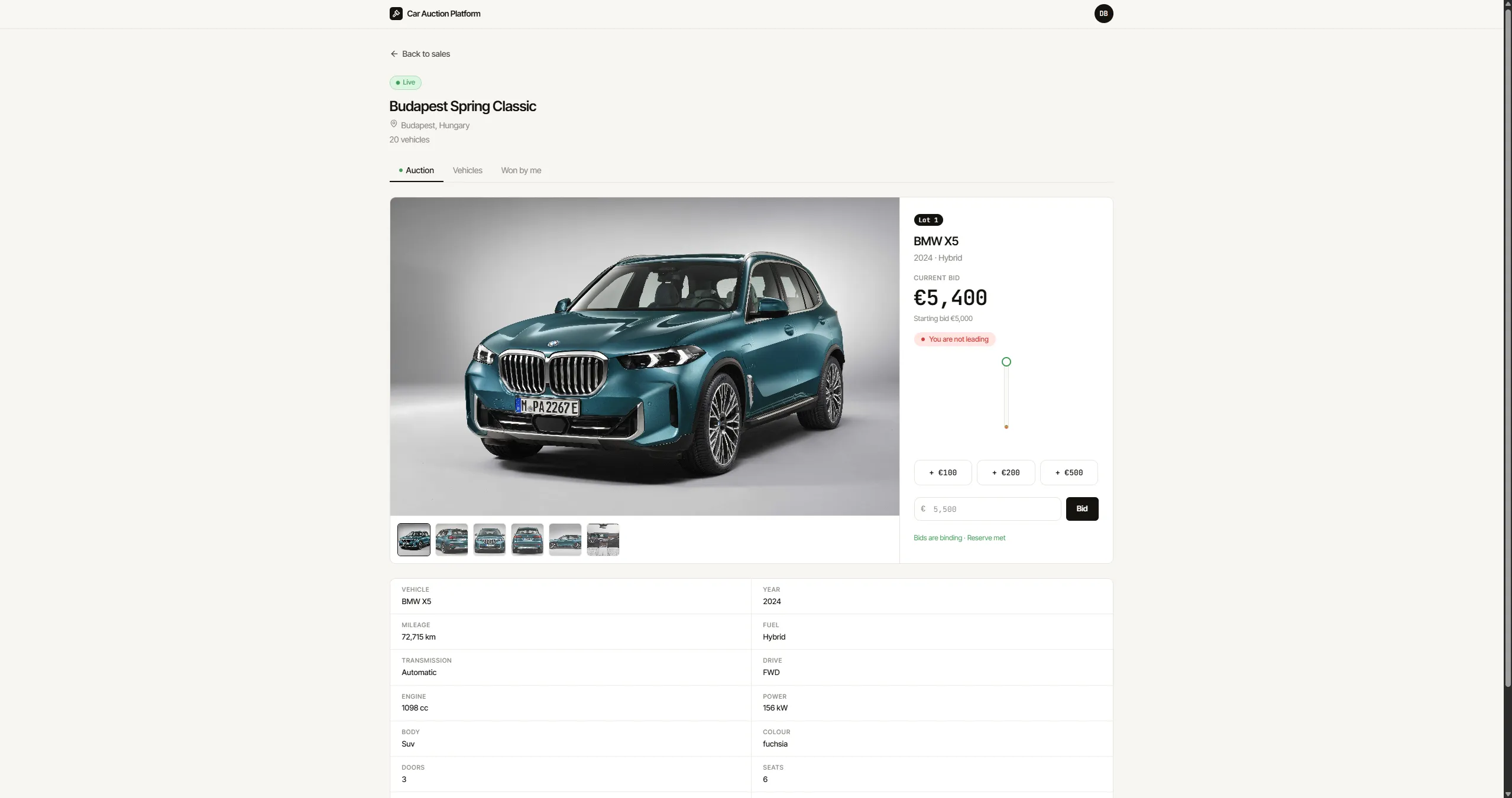 Car Auction Platform screenshot 8