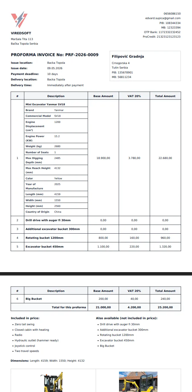 Proforma Builder screenshot 8