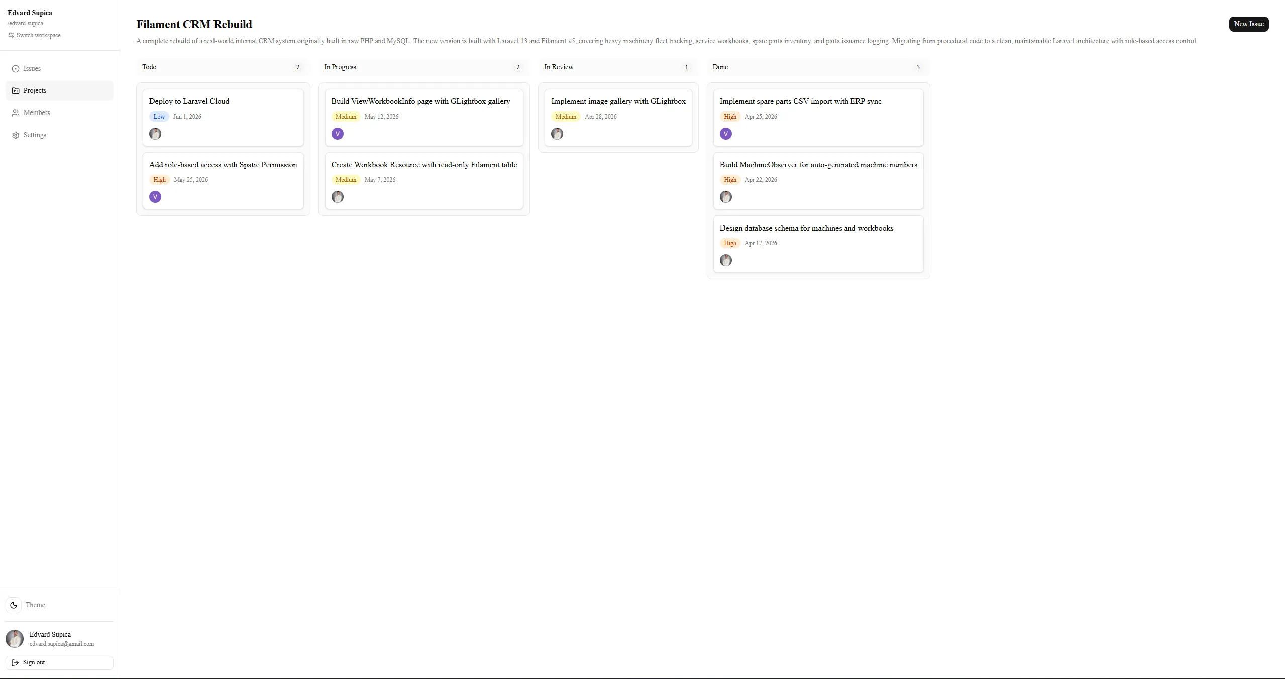 Project Management App